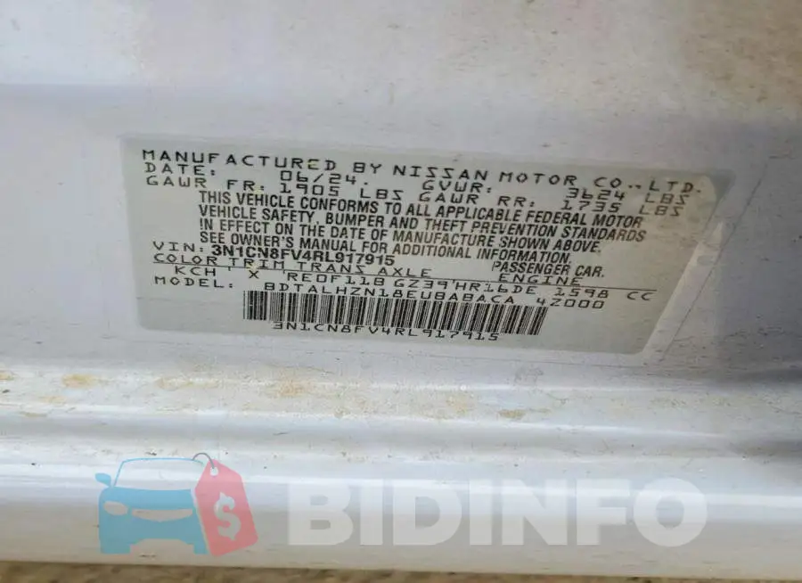 3N1CN8FV4RL917915 Photo# 13