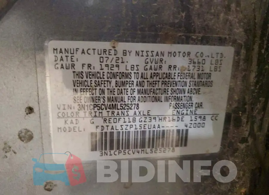 3N1CP5CV4ML525278 Photo# 12