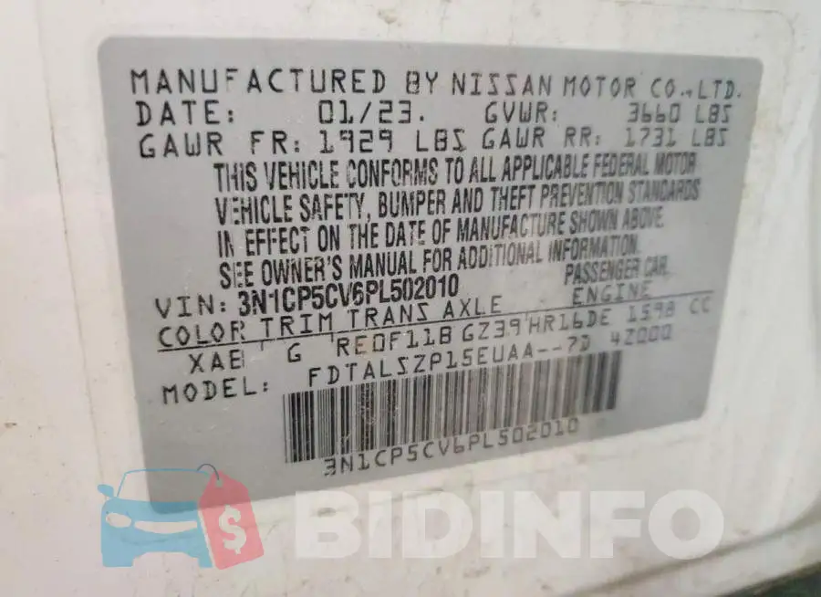 3N1CP5CV6PL502010 Photo# 13