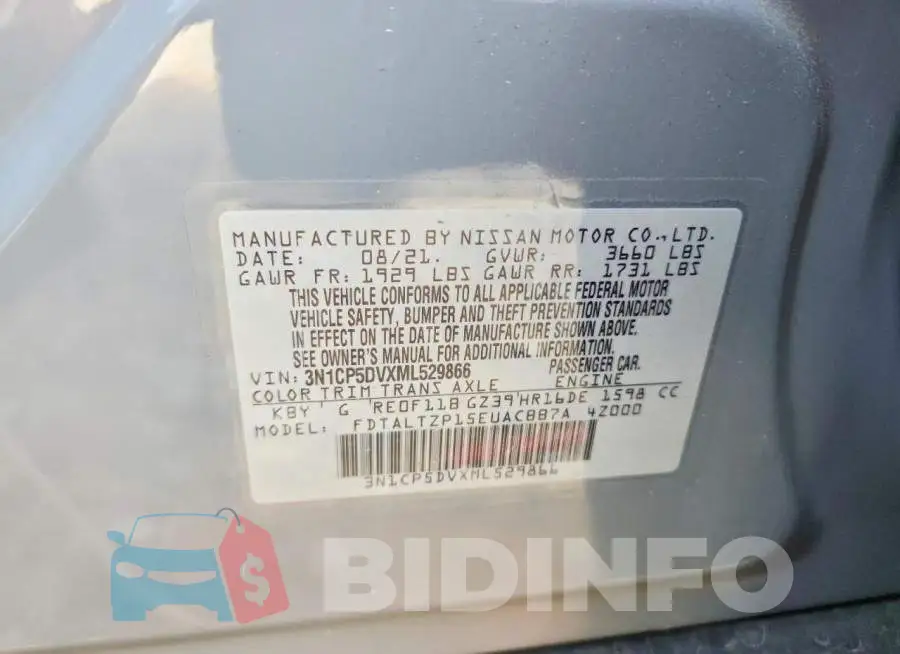3N1CP5DVXML529866 Photo# 14