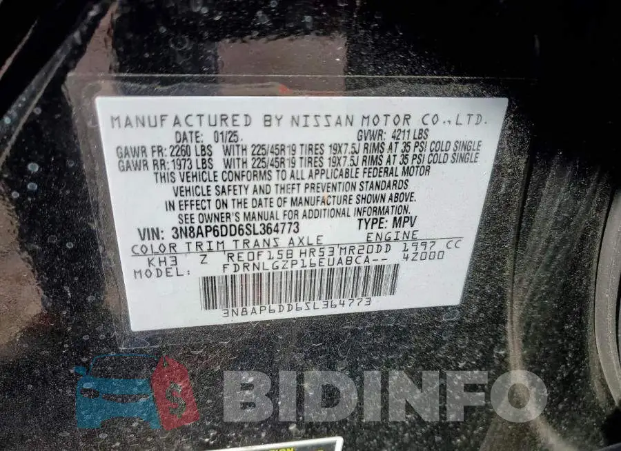 3N8AP6DD6SL364773 Photo# 14