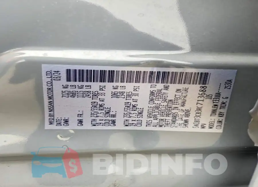 5N1BT3CB3RC713688 Photo# 13