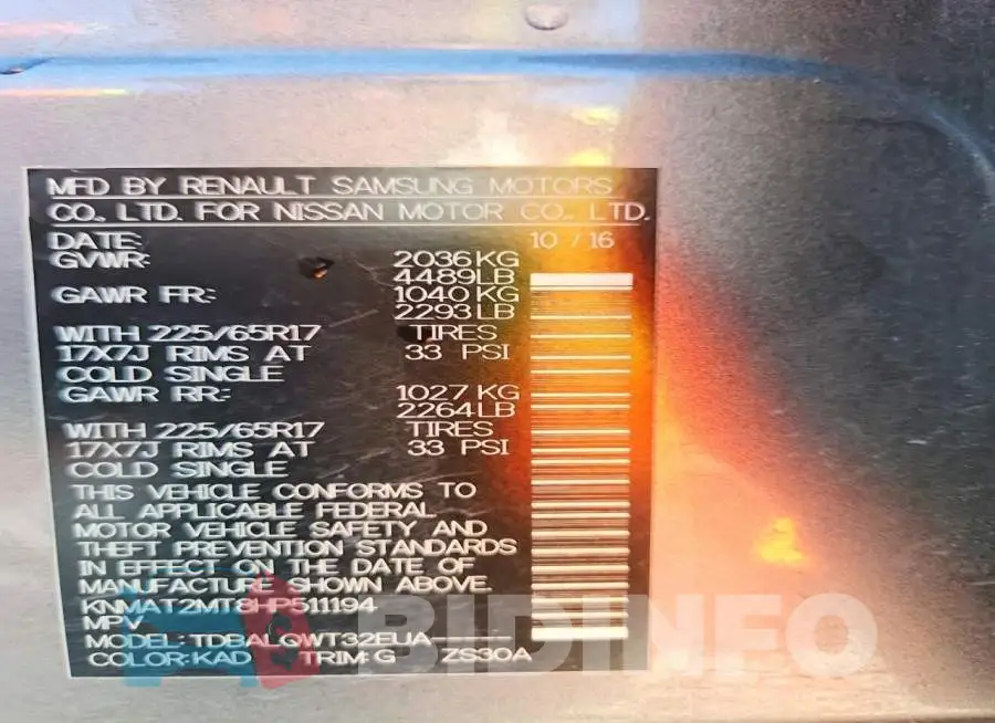 KNMAT2MT8HP511194 Photo# 14