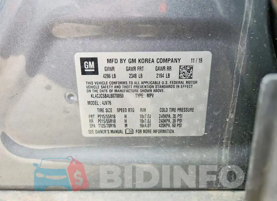KL4CJCSB4LB070050 Photo# 13