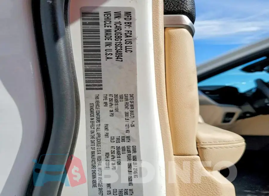1C4RJGBG1SC348947 Photo# 13