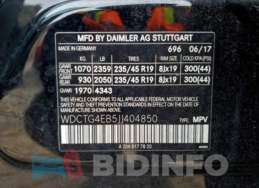 WDCTG4EB5JJ404850 Photo# 13