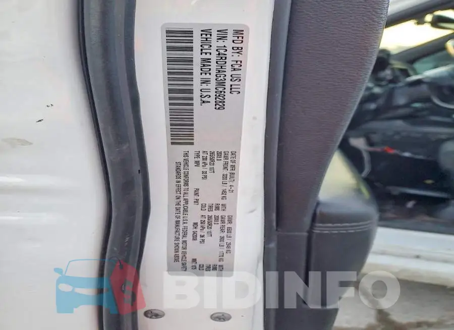 1C4RDHAG3MC692829 Photo# 14
