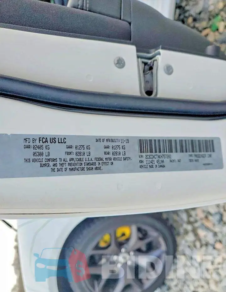 2C3CDXCTXKH757202 Photo# 13