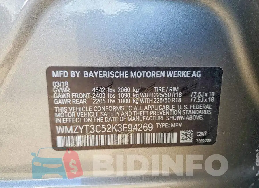 WMZYT3C52K3E94269 Photo# 13