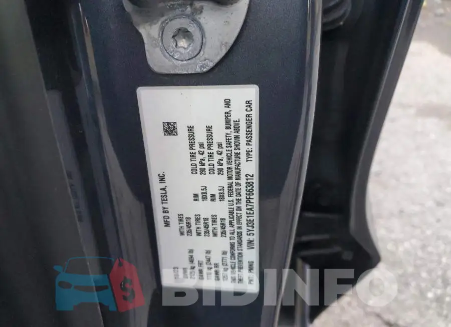 5YJ3E1EA7PF663812 Photo# 12