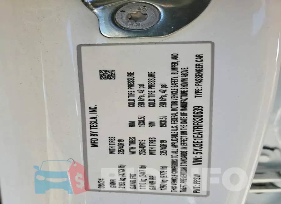5YJ3E1EA7RF830639 Photo# 12