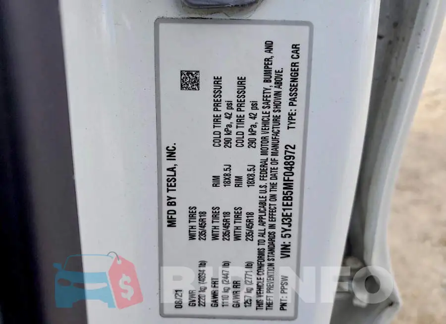 5YJ3E1EB5MF048972 Photo# 13