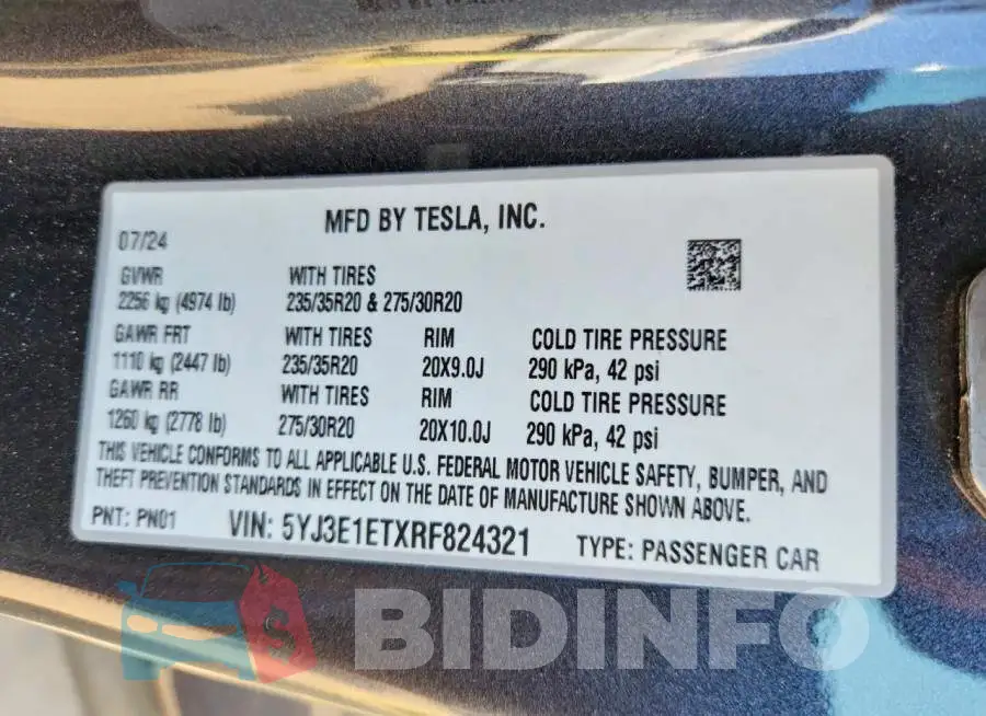 5YJ3E1ETXRF824321 Photo# 12