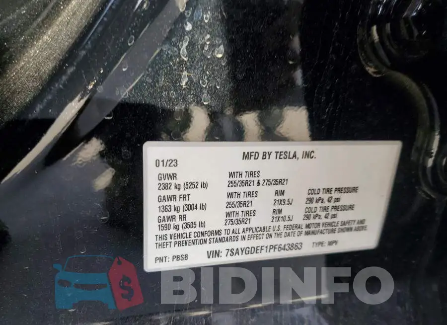 7SAYGDEF1PF643863 Photo# 14
