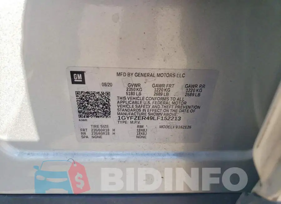 1GYFZER49LF152213 Photo# 13