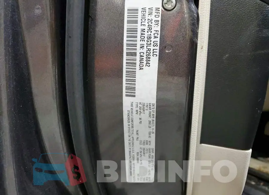2C4RC1BG3LR268842 Photo# 13