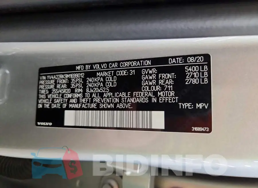 YV4A22RK9M1699012 Photo# 13