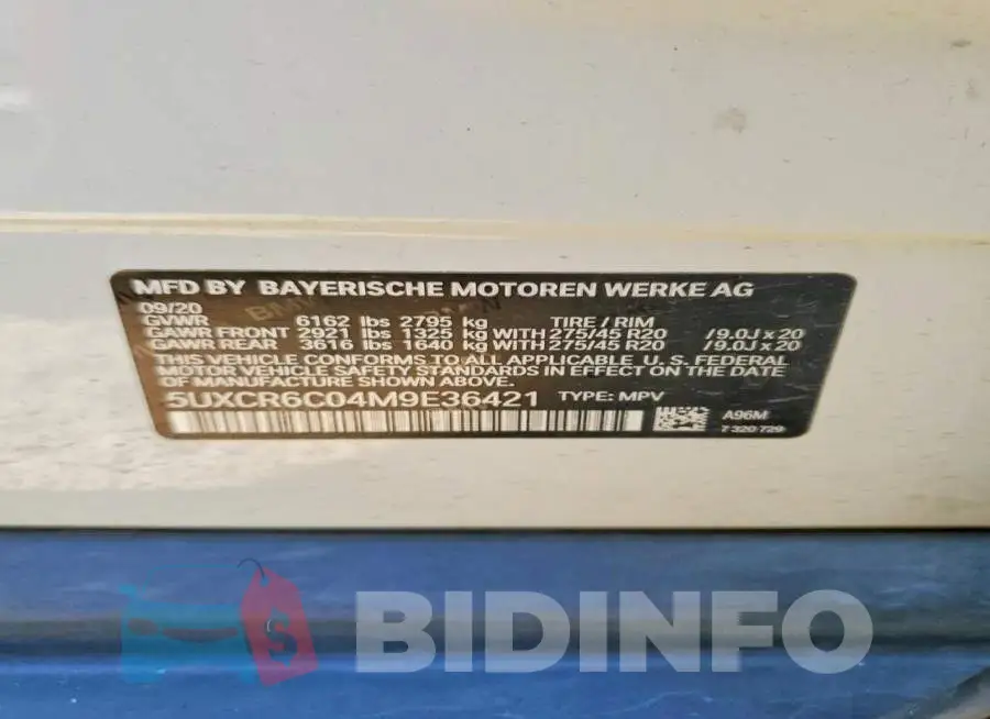 5UXCR6C04M9E36421 Photo# 13