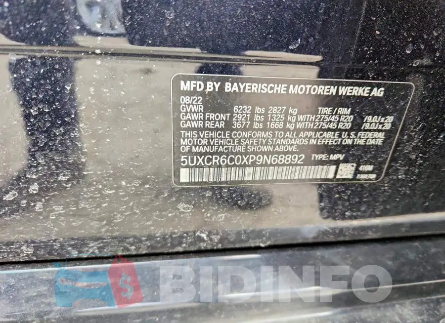 5UXCR6C0XP9N68892 Photo# 12