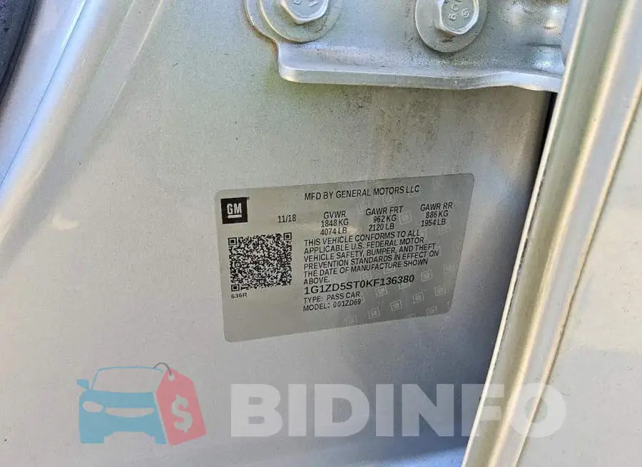 1G1ZD5ST0KF136380 Photo# 12