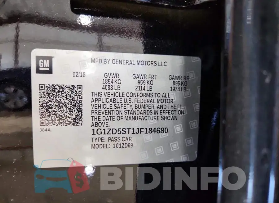 1G1ZD5ST1JF184680 Photo# 12