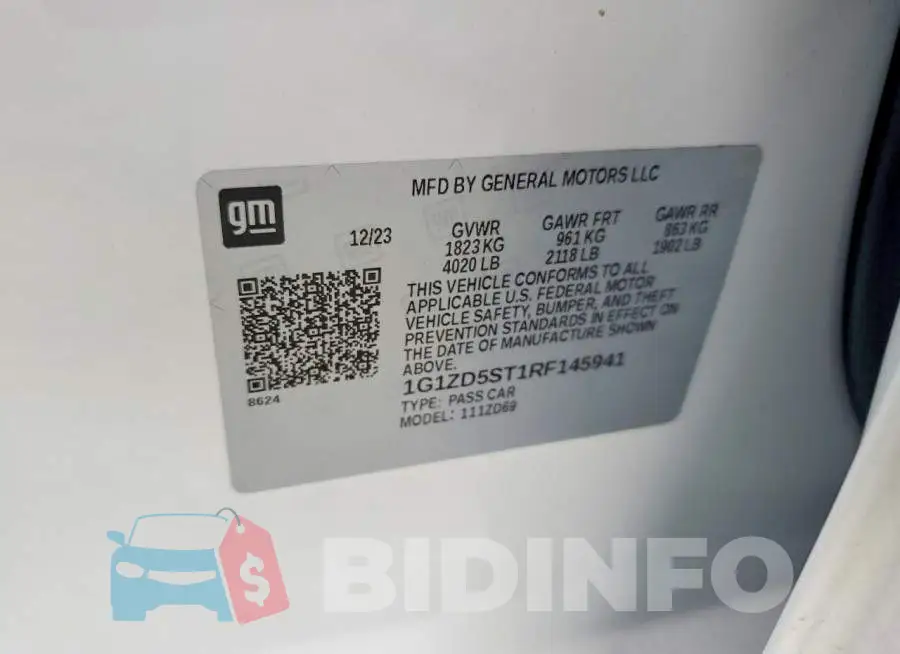 1G1ZD5ST1RF145941 Photo# 13