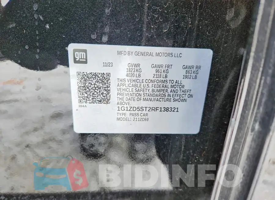 1G1ZD5ST2RF138321 Photo# 12