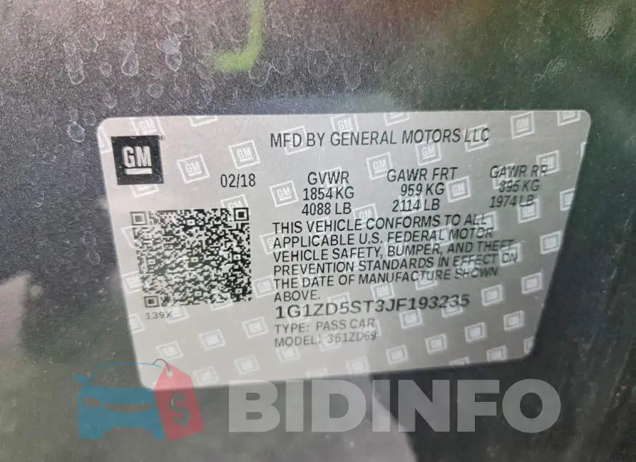 1G1ZD5ST3JF193235 Photo# 12