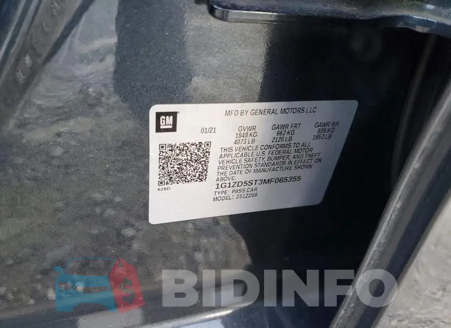 1G1ZD5ST3MF065355 Photo# 12