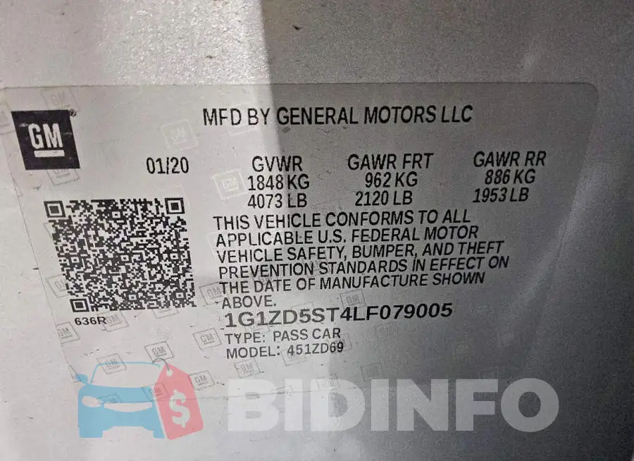 1G1ZD5ST4LF079005 Photo# 12
