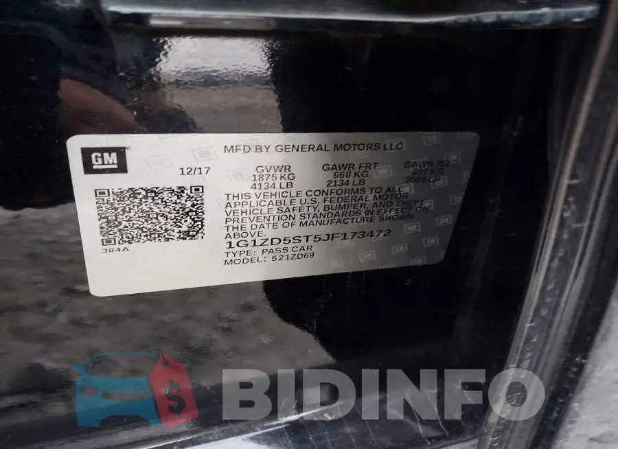 1G1ZD5ST5JF173472 Photo# 12