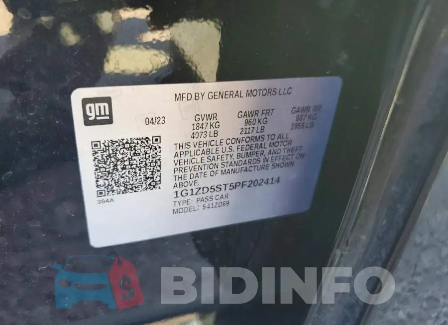 1G1ZD5ST5PF202414 Photo# 12