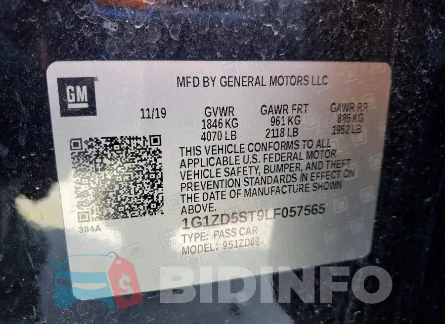 1G1ZD5ST9LF057565 Photo# 12