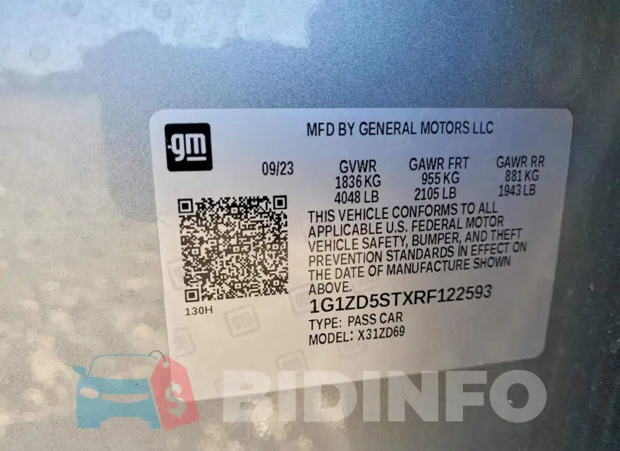 1G1ZD5STXRF122593 Photo# 12