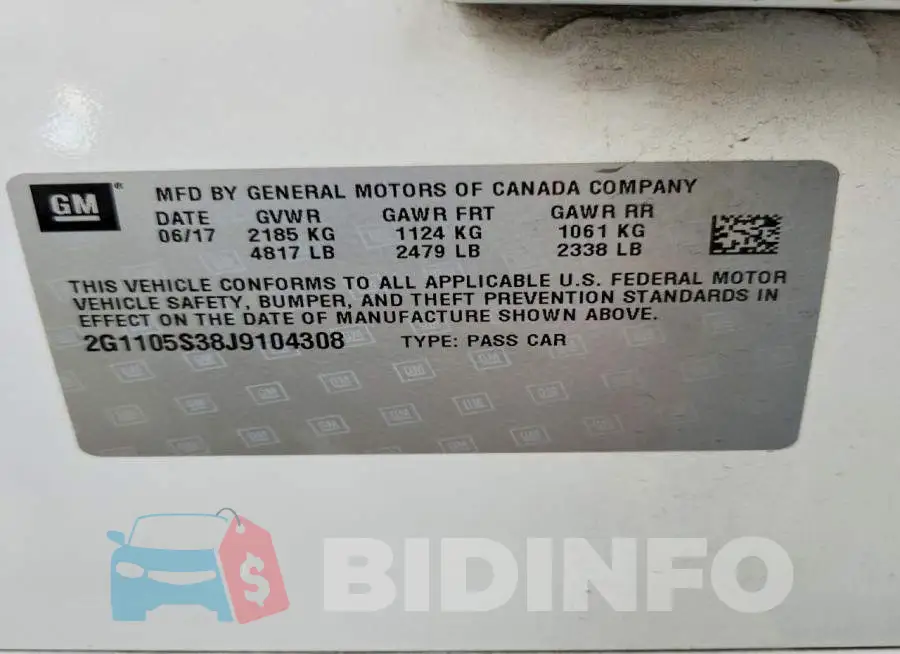 2G1105S38J9104308 Photo# 12