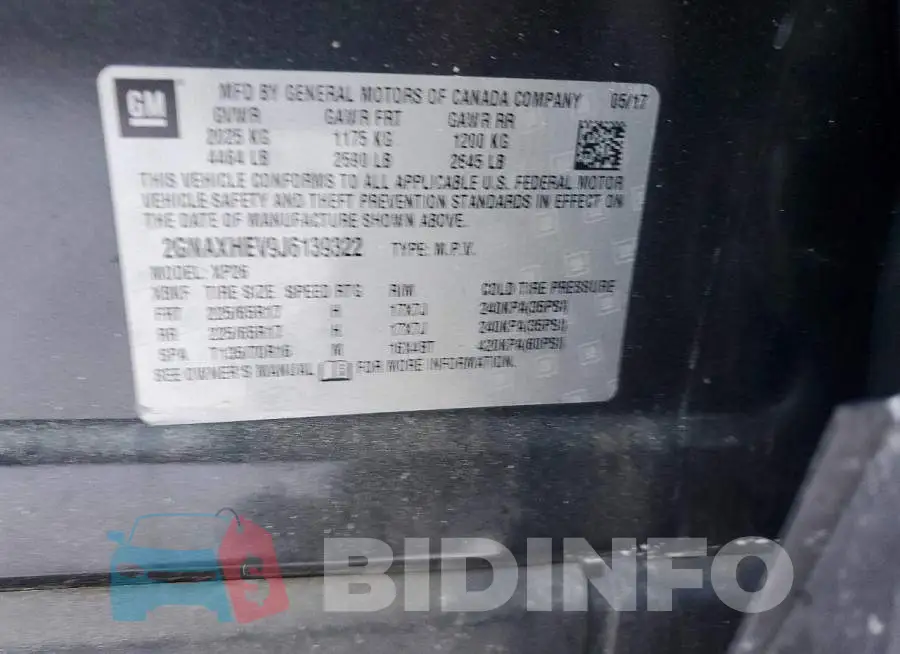 2GNAXHEV9J6139322 Photo# 12