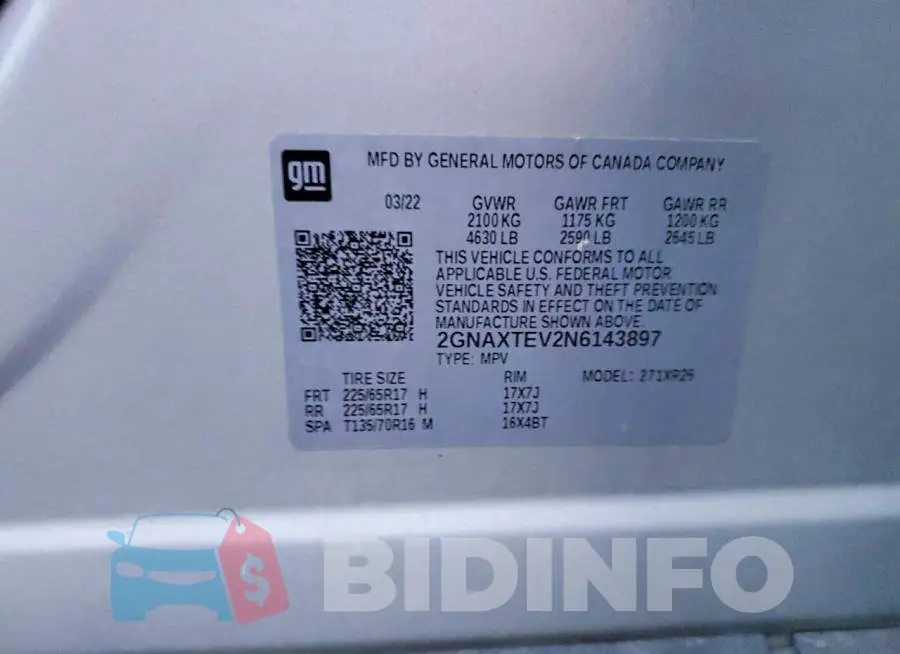 2GNAXTEV2N6143897 Photo# 14