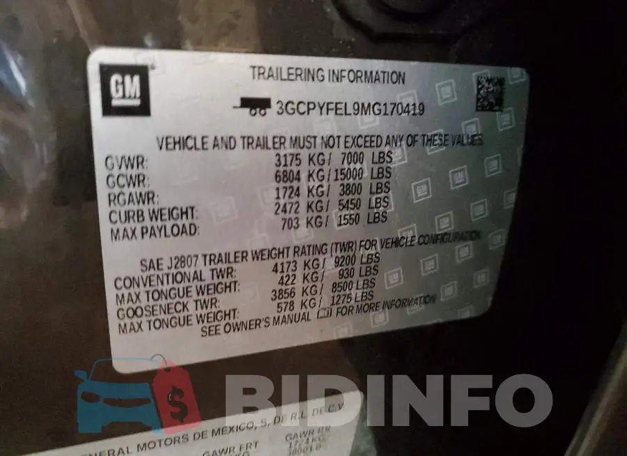 3GCPYFEL9MG170419 Photo# 13