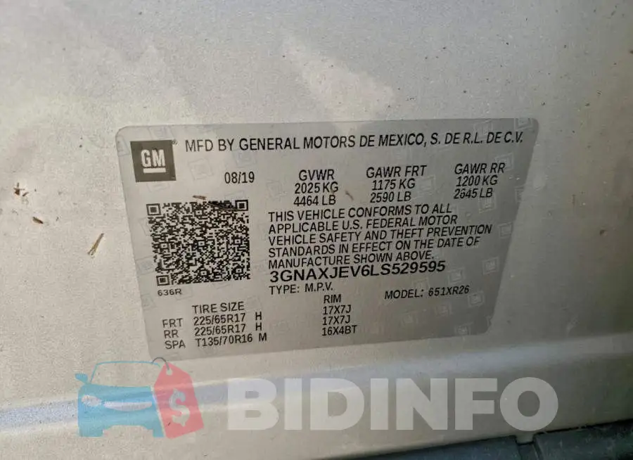 3GNAXJEV6LS529595 Photo# 12