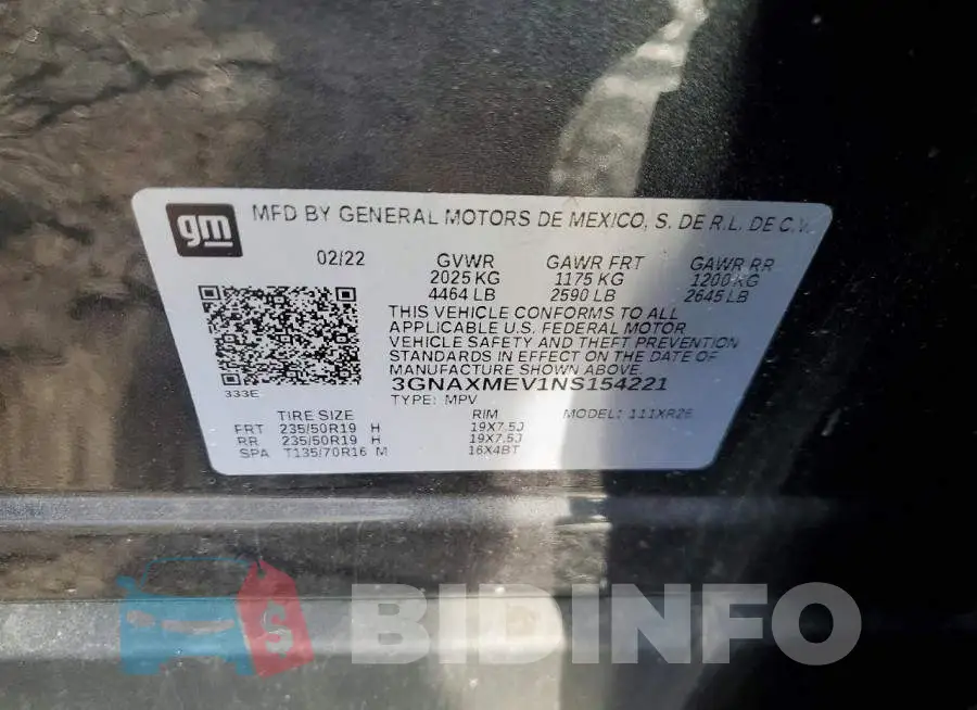 3GNAXMEV1NS154221 Photo# 13