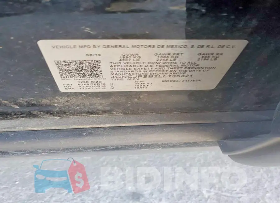 3GNCJPSB2LL135321 Photo# 13