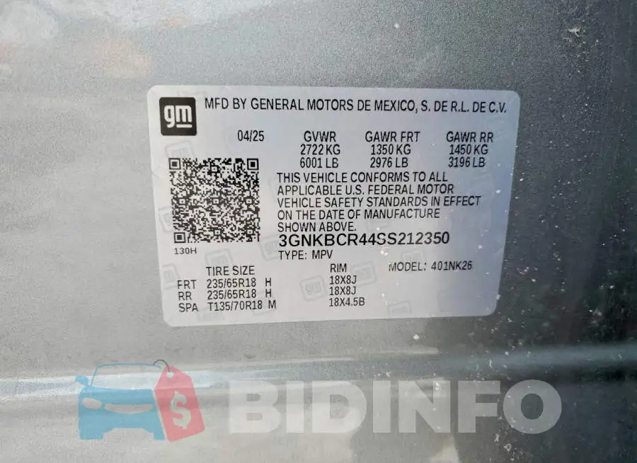 3GNKBCR44SS212350 Photo# 13