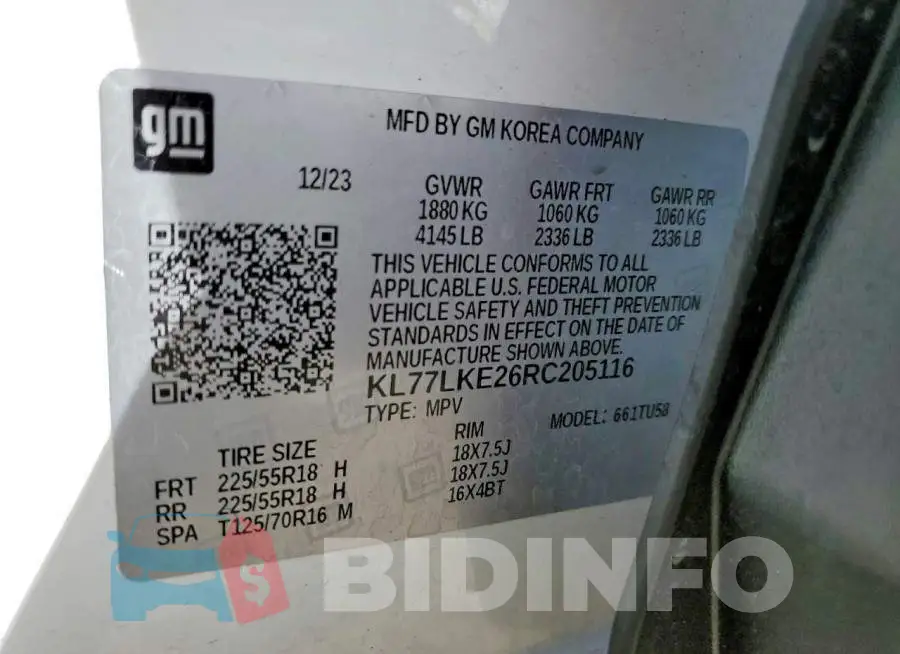 KL77LKE26RC205116 Photo# 13