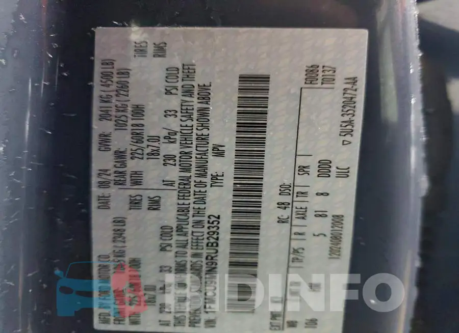 1FMCU9MN9RUB29352 Photo# 14