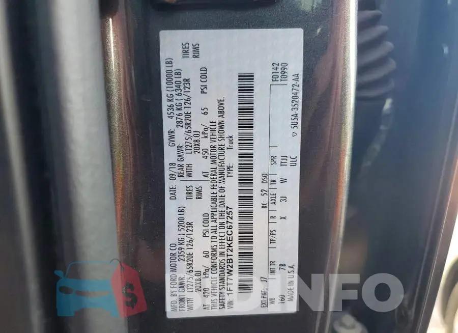1FT7W2BT2KEC67257 Photo# 13