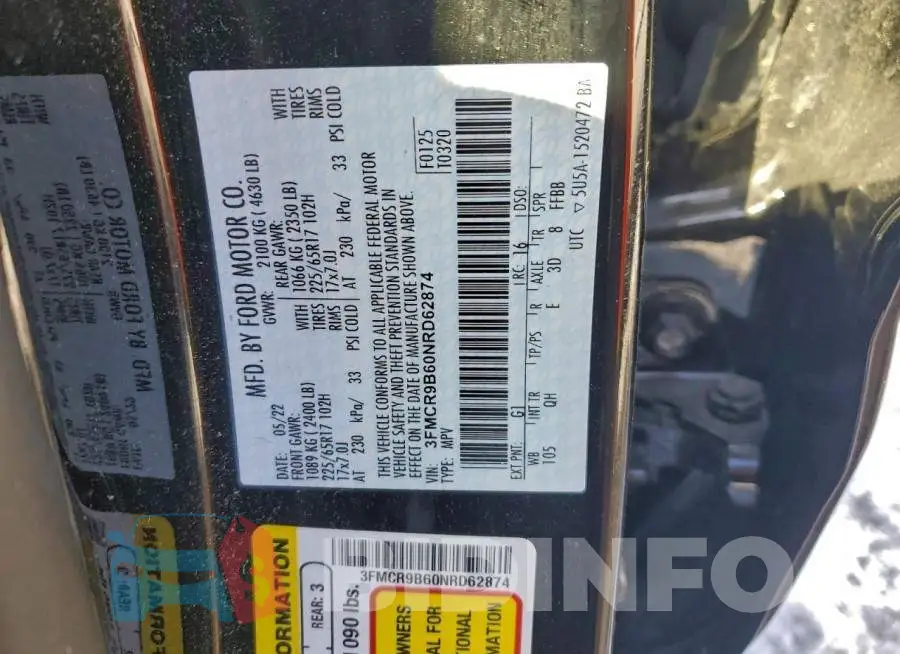 3FMCR9B60NRD62874 Photo# 13