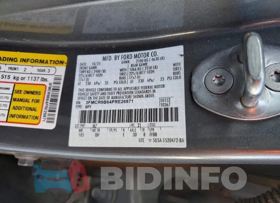 3FMCR9B64PRE26871 Photo# 13