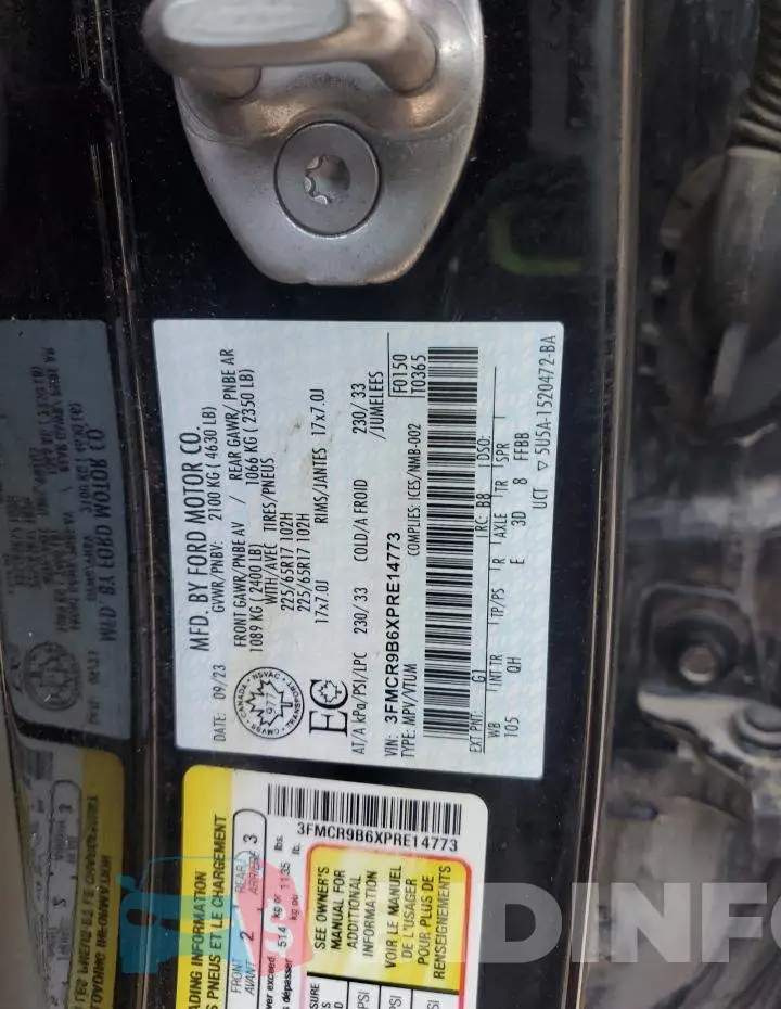 3FMCR9B6XPRE14773 Photo# 14