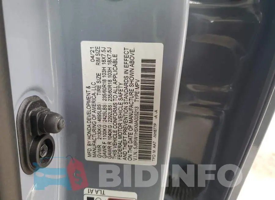 5J6RW1H5XMA005213 Photo# 12