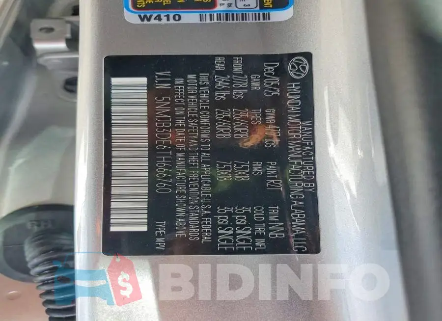 5NMJB3DE6TH666760 Photo# 13